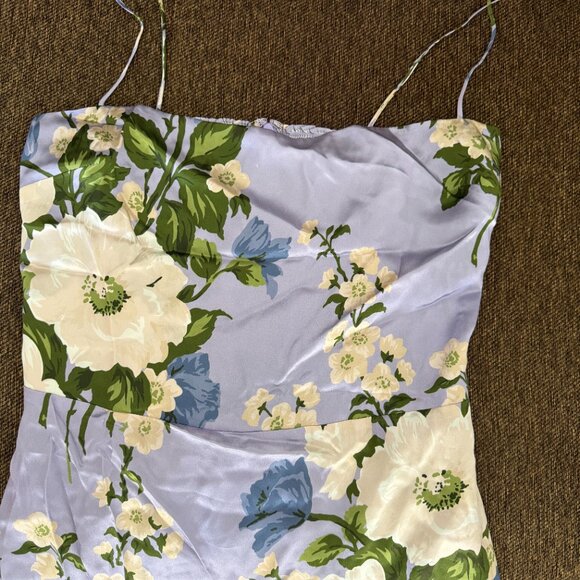 Reformation Frankie Silk Dress Purple - Size 6 - Picture 3 of 5